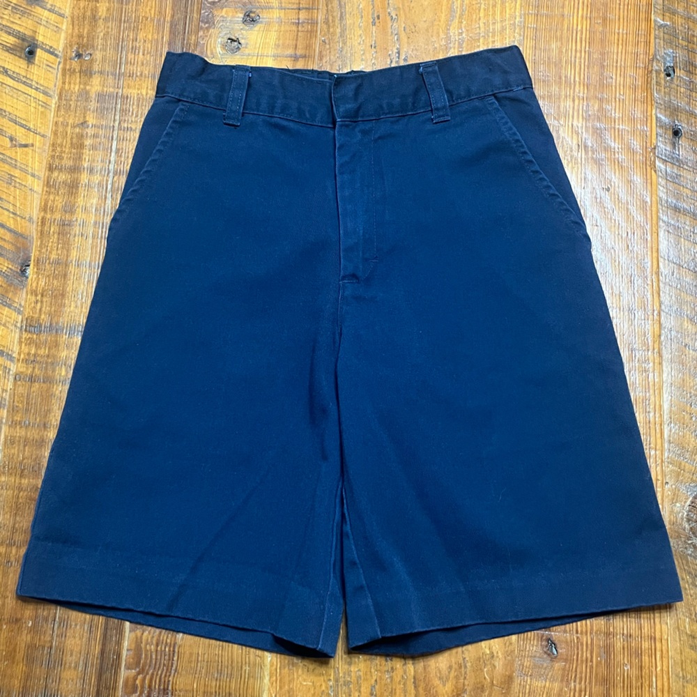 Classroom Uniforms Navy Adjustable Waistband Shorts Size 8